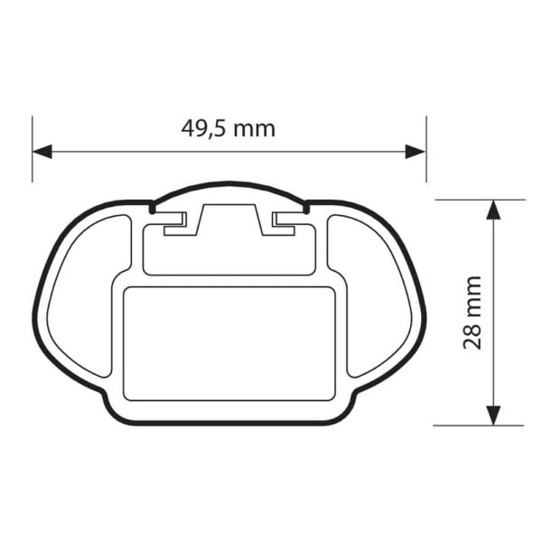 Krovni nosaci Ford Fiesta 3 vrata 2008 alu sipke – Nordrive 4